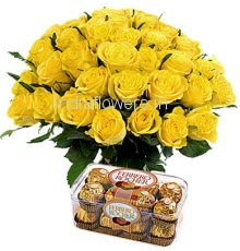 30 Yellow Roses Combo