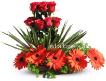 Arrangement of Red Flowers