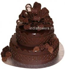 Send Rich Dark Chocolate Cake 2kg Gifts To bareilly